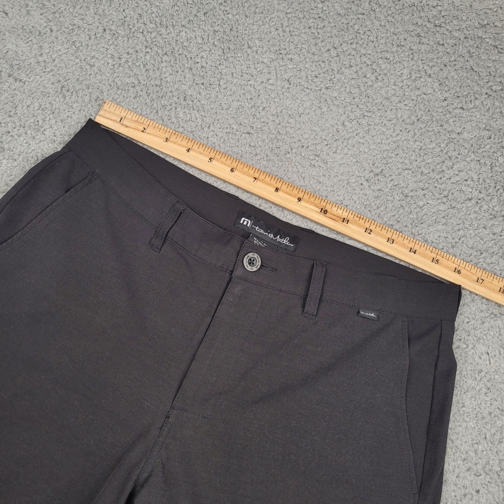 Travis Mathew Mens 32 Black Golf Shorts‎ Casual Walking Everyday Proceed Caution - Picture 3 of 6